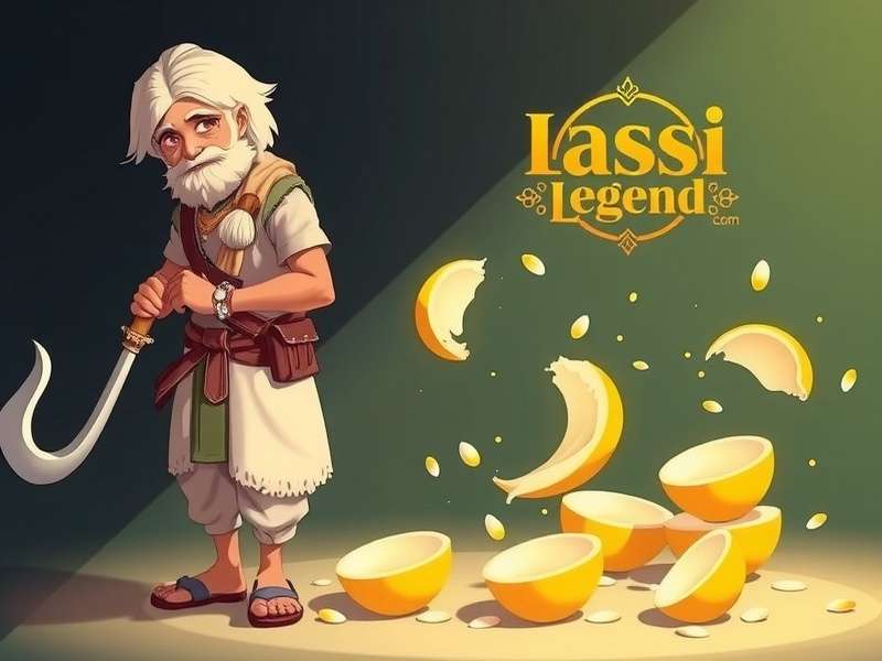 Lassi Legend character art showing protagonist Raju
